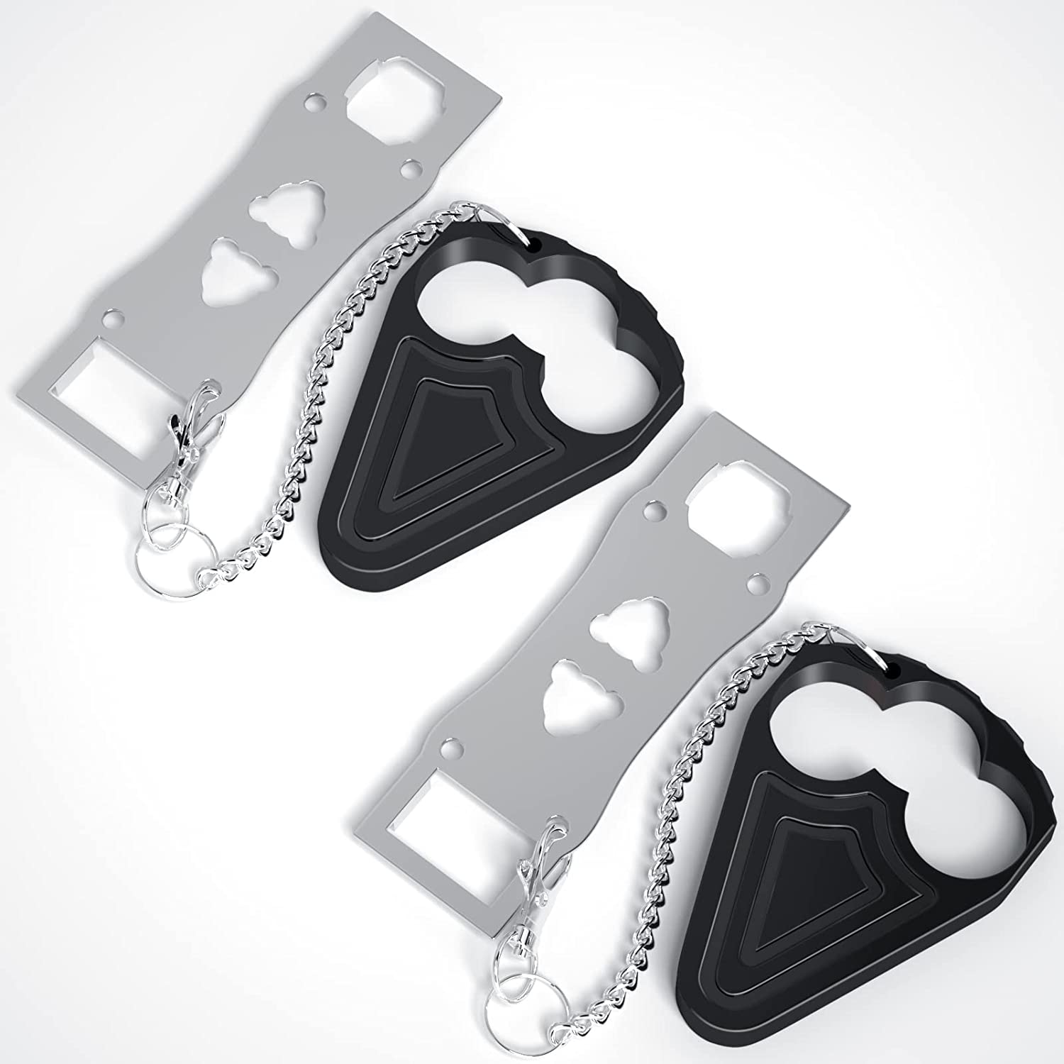 2 Pack Portable Door Lock, Hotel Door Locks for Travelers Metal, Prevent Unauthorized Entry, Apartment Essentials, Home Security, Traveling Essentials, Black
